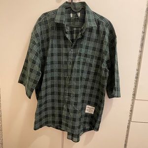 Skater boy or nerd or rockstar flannel 90s